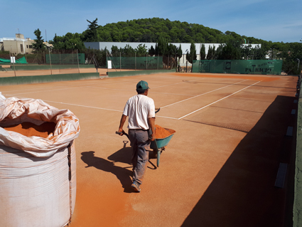 Remodelación pistas de tenis de Tierra Batida